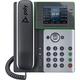 POLY Edge E300 IP phone Black Silver 8 lines LCD