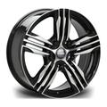 Riviera Vigor Alloy Wheels In Black Polished Set Of 4 - 18x7.5 Inch ET45 5x120 PCD, Black