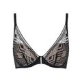 Passionata Womens Ondine Plunge T-Shirt Bra - Black Polyamide - Size 34B