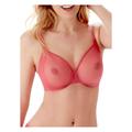 Gossard Womens Glossies Sheer Plunge Bra - Pink Polyamide - Size 30B
