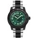 Gevril Mens Seacloud Green Dial Stainless Steel Black PVD Watch - One Size