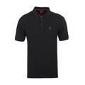 Luke 1977 Mens Williams Jet Black Pique Polo Shirt - Size 3XL