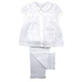 Mini Vanilla Girls White Summer Embroidery Anglaise Traditional Pyjamas Cotton - Size 2-3Y