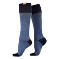 VIM&VIGR Mens - Wide Calf Graduated Compression Socks 30-40 mmhg for Men & Women - Navy Spandex - Size L/XL