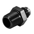 Automotive Plumbing Solutions Male To Male Adaptor JIC - Metric - 6 JIC To M18 X 1.5, Black, Anodised Aluminium, Black