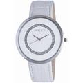 Johan Eric WoMens Vejle JE5002-04-001 Leather Calfskin White Watch - One Size