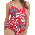 Fantasie Womens Santos Beach Adjustable Side Tankini Top - Red Nylon - Size 32D