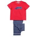 Mini Vanilla Boys' Super Truck Summer Cotton Pyjamas - Blue - Size 7-8Y