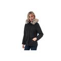 Only Womenss New Lucca Parka Jacket in Black - Size 6 UK