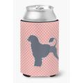 Caroline's Treasures Portuguese Water Dog Checkerboard Pink Can or Bottle Hugger Can Hugger