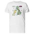 Teeblox Map Of Uk Travel Guide Tee Men's -Image by Shutterstock White XL