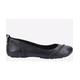 Hush Puppies Janessa Slip On Leather Womens - Black - Size UK 3