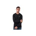 Luke 1977 Mens Gerard 3 Crew Neck Knitted Jumper in Black Wool Blend - Size X-Large