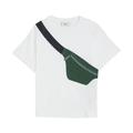 Fendi Boys Kids Crossbody Bag Printed T-Shirt White - Size 12Y