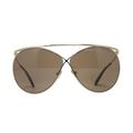 Tom Ford Womens Stevie FT0761 28Y Black Sunglasses - Gold Metal - One Size