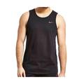 Nike Embroidered Swoosh Mens Vest Tank in Black Cotton - Size Small