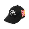 Dsquared2 Mens 'Made with Love' Embroidered Baseball Cap Black Cotton - One Size
