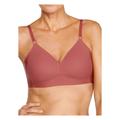 Naturana Womens Moulded Padded Soft Cup Bra - Pink Polyamide - Size 34D