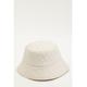 Quiz Womens Cream Quilted Bucket Hat - One Size