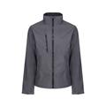 Regatta Mens Eco Ablaze Full Zip Soft Shell Jacket (Seal Grey/Black) - Size Medium