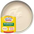 Sandtex Microseal Ultra Smooth Weatherproof Masonry 15 Year Exterior Wall Paint - Ivory Stone - 150ml