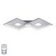 Ceiling lamp steel incl. LED and remote control - Odile