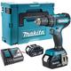 Makita DHP485Z 18V Brushless Combi Drill with 2 x 5.0Ah Batteries & Charger in Case:18V