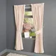 Colours Christina Cream & Red Stripe Lined Pencil Pleat Curtains (W)228Cm (L)228Cm, Pair