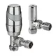 Terrier Angled Thermostatic Radiator Valve & Lockshield