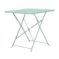 GoodHome Saba Silt Green Metal Foldable 2 Seater Table