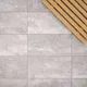 Johnson Tiles Urban Concrete Grey Matt Stone Effect Plain Ceramic Indoor Wall & Floor Tile, Pack Of 6, (L)600mm (W)300mm