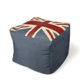 Colours Cynara Union Jack Bean Bag Cube, Blue, Red & White