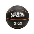 Urban Fitness Medicine Ball - 3KG - BLACK/ORANGE / 3KG