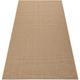 Carpet sizal floorlux 20580 plain, flat, one colour - natural / coffee beige 160x230 cm