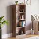 Cambridge 4 Tier Large Bookcase Shelving Storage Unit, Walnut