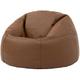 Icon - Valencia Genuine Leather Classic Bean Bag Chair - Tan