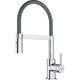 Franke - Lina Semi-Pro Kitchen Mixer Tap, 205 x 410 mm, with pull-out spray, Chrome/Grey (115.0626.087)