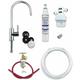 Deluxe Undersink Drinking Water Filter Kit with 1µm (1 Micron) Rated Finerfilters FC02 Filter - Chrome Tap