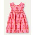 Bow Back Dress Floral Girls Boden, Molly Mahon Floral