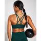 YMO Spark Cross Strap Bra - Rainforest - Size: Medium