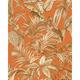 Profhome - Birds wallpaper wall DE120019-DI hot embossed non-woven wallpaper embossed with exotic design shiny orange copper gold cream 5.33 m2 (57