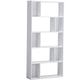 5 Tier Bookcase Shelving Display Unit Storage Free Standing White Orilla - White