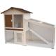 @pet - Rabbit Hutch Tommy White and Brown 140x65x100 cm 20072 White