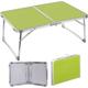 60cm Folding Table,Portable Foldable Small Table with Carrying Handle, Green Square, Camping Picnic Small Table, Fold Up Computer Table, Lightweight