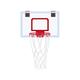 Yaheetech - Over The Door Mini Basketball Hoop Set,45.5x30.5cm - white