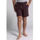 Plus Size Sleep Shorts, Man, brown, size: 4XL, cotton, JP1880