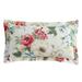 HiEnd Accents Peony Watercolor Floral Kidney Pillow, 14"x28"