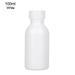 Chemical Barrel Clear Plastic PET Packing Bottle Empty Seal Bottles Storage Jars Liquid Container WHITE 100ML