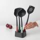 Brabantia Colour Kitchen Utensils with Utensil Holder Grey