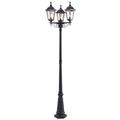 Vogue Trenton Outdoor 3 Light Lamppost Black